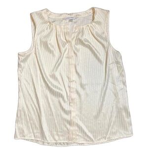 ⭐️ Calvin Klein striped sleeveless blouse- size XXL